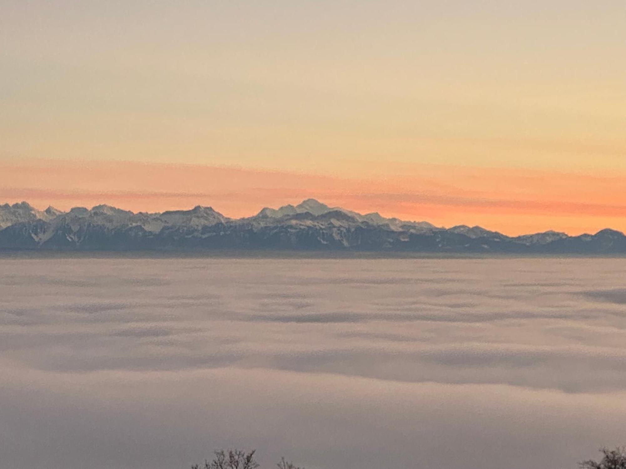 Tevenon Vue Panoramique Alpes-Lac Grandevent ภายนอก รูปภาพ